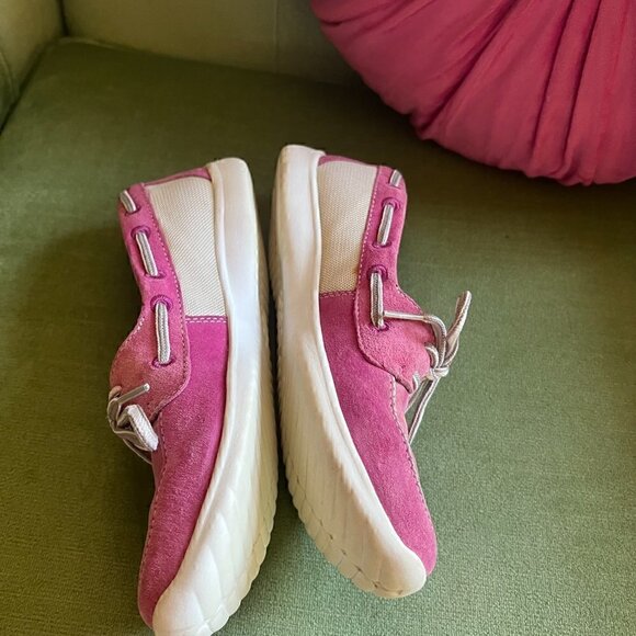 CLARKS Women's Lace Up Pink Arbor Topaz Boat Deck Comfort Shoes Size 7 - Picture 9 of 12